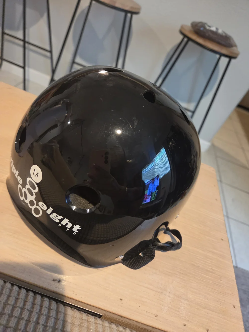 Skate Helmet - Black Gloss